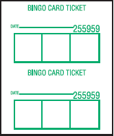 Bingo Card Ticket