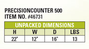 Precision Counter Dimensions