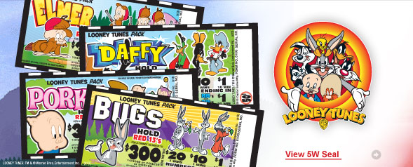 Looney Tunes 5 Window Seal Tickets