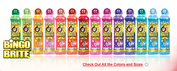 Bingo Brite Bingo Ink Daubers - Check out all the colors and sizes!