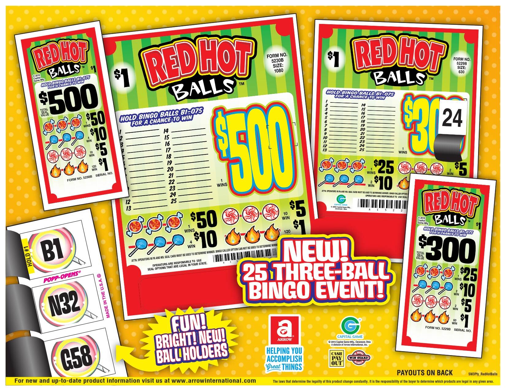 Seal Card Hump Day $300 Bingo Pull Tabs Game