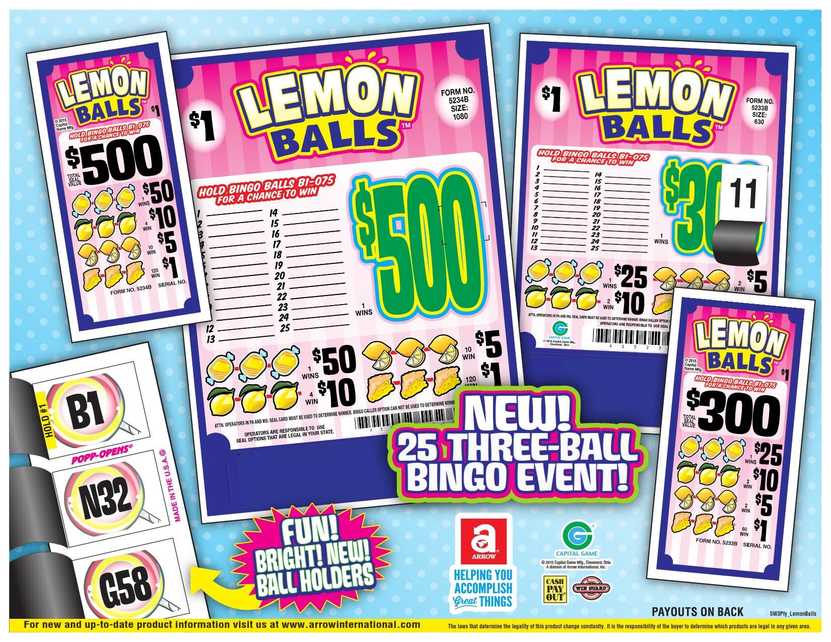 Cow Pies $1,000 Bingo Pull Tabs Game Seal Card