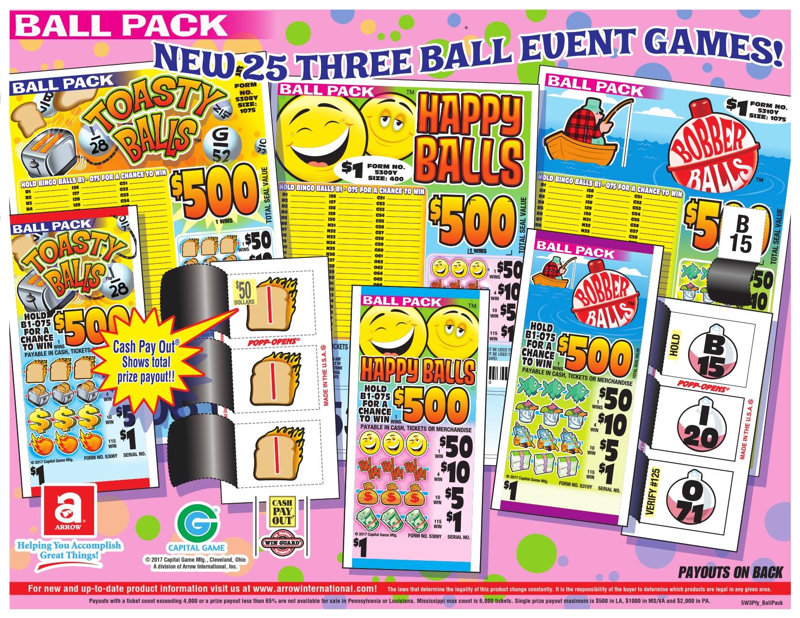 Love Birds $130 Bingo Pull Tab Event Game All Tickets Playable