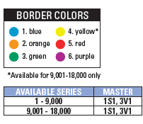 Surprize Bingo Paper Border Colors